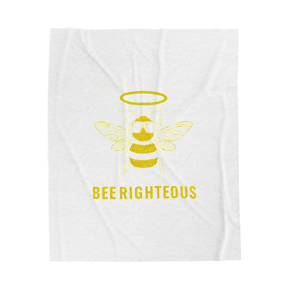 Bee Righteous Plush Blanket - Cozy Gift for Bee Lovers - Jack Righteous