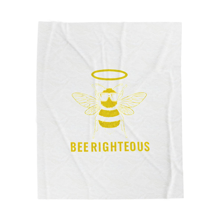 Bee Righteous Plush Blanket - Cozy Gift for Bee Lovers - Jack Righteous
