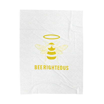 Bee Righteous Plush Blanket - Cozy Gift for Bee Lovers - Jack Righteous