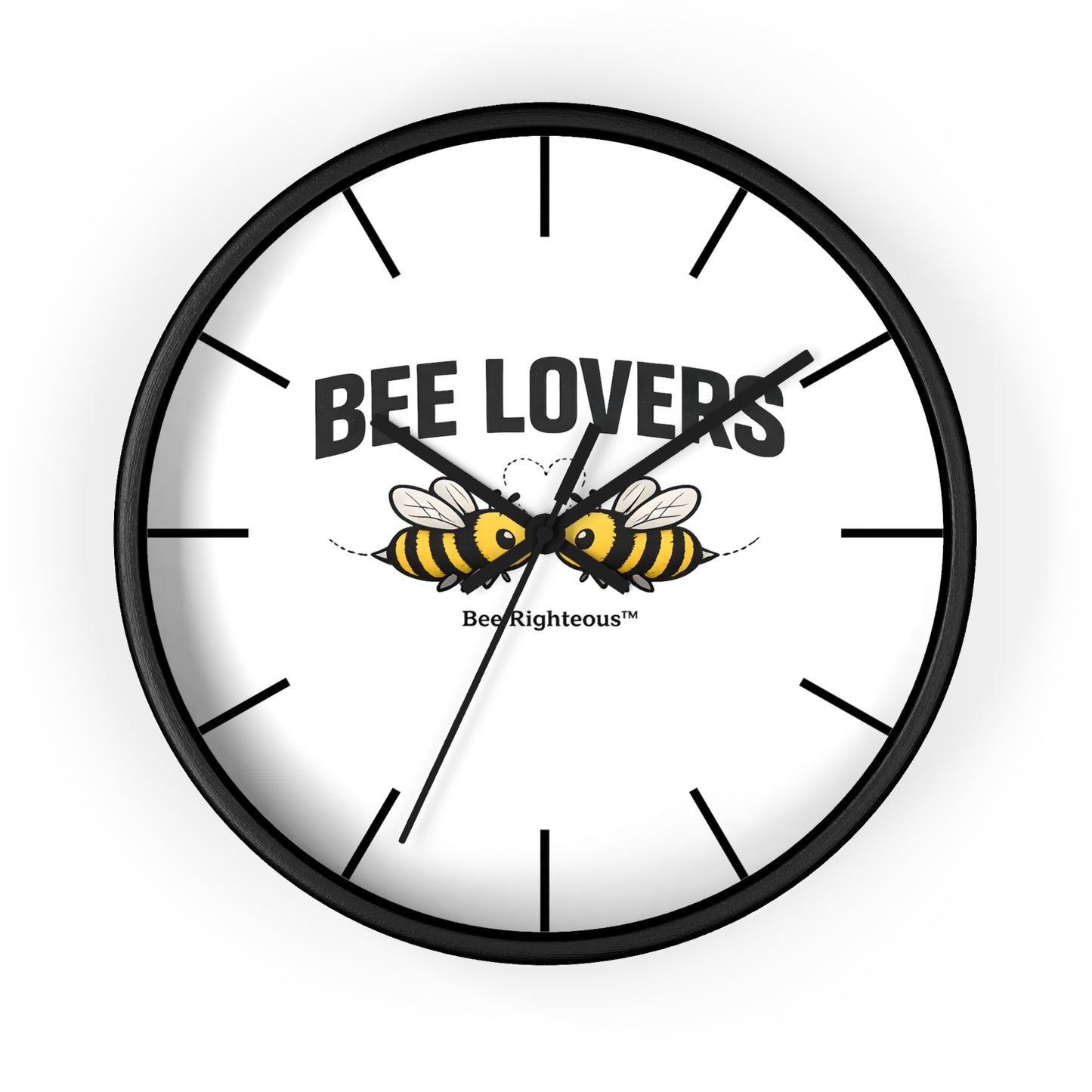 Bee Righteous inspirational wall clock, product view 1