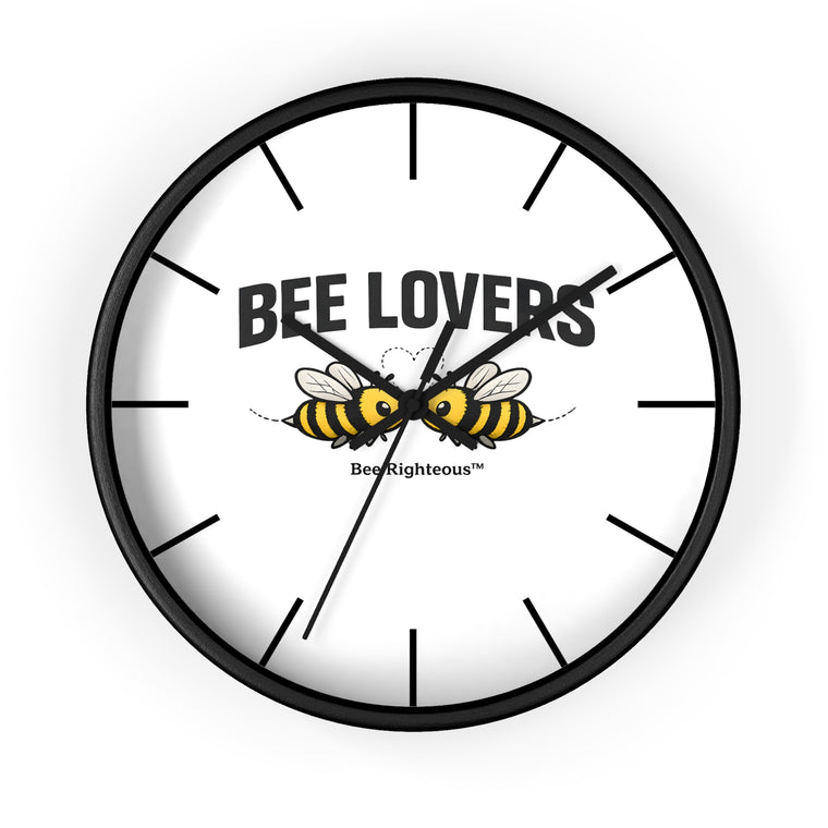 Bee Righteous inspirational wall clock, product view 1