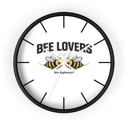 Bee Righteous inspirational wall clock, product view 2