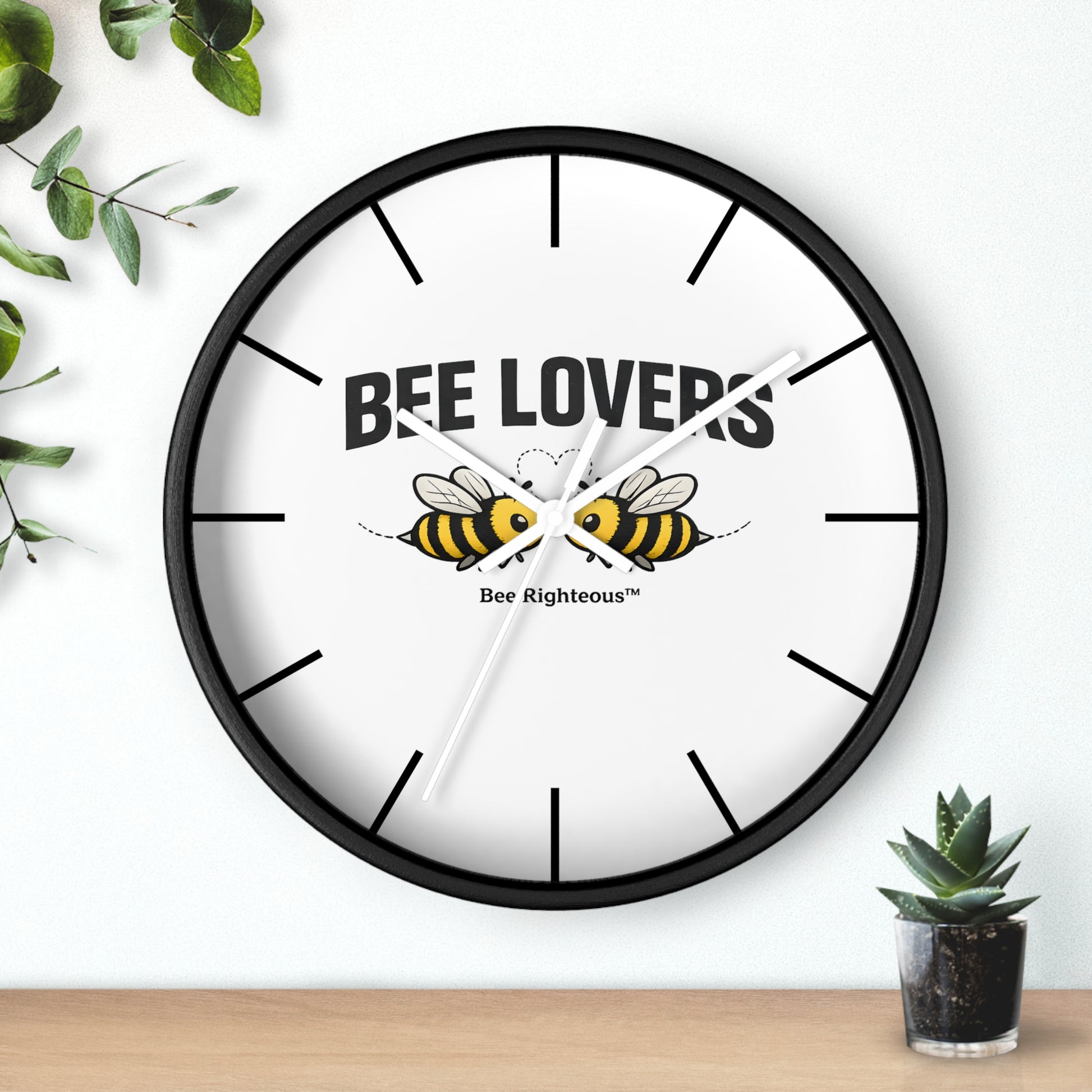 Bee Righteous inspirational wall clock, product view 8