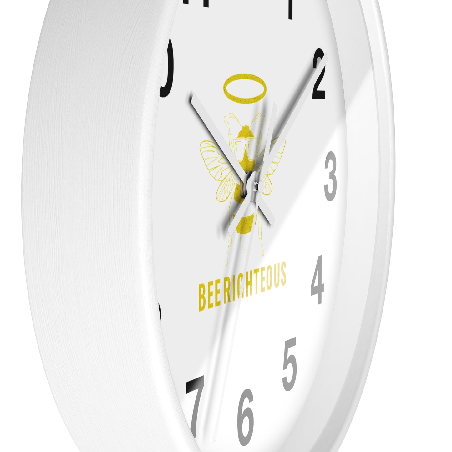 Bee Righteous inspirational wall clock, product view 11