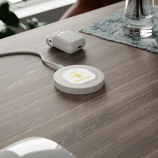 Bee Righteous Wireless Charging Pad - Cute Bee Design, Eco - Friendly Tech Gift, Perfect for Home & Office, Unique Gift for Bee Lovers - Jack Righteous