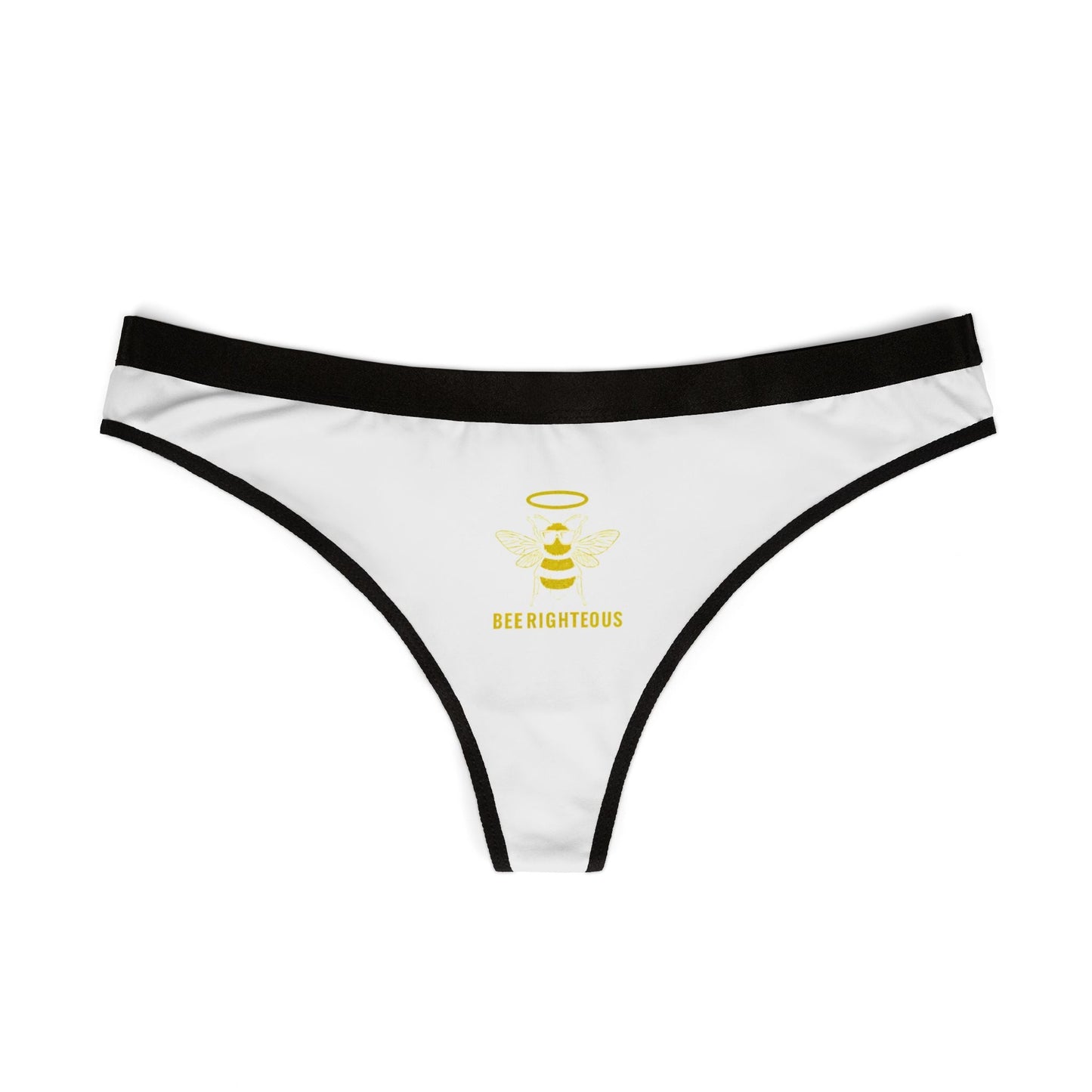 Bee Righteous Women's Thongs | Cute Underwear Gift, Buzzy Lingerie, Comfortable Bikini, Fun Summer Style, Positive Vibes - Jack Righteous