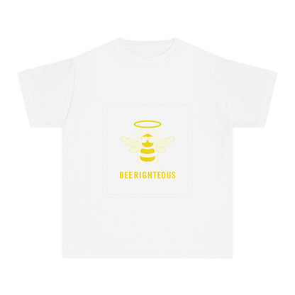 Bee Righteous Youth Tee, Bees T-Shirt, Cute Gift for Kids, Summer Outfit, Eco - Friendly Apparel - Jack Righteous