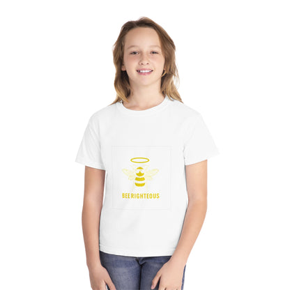 Bee Righteous Youth Tee, Bees T-Shirt, Cute Gift for Kids, Summer Outfit, Eco - Friendly Apparel - Jack Righteous