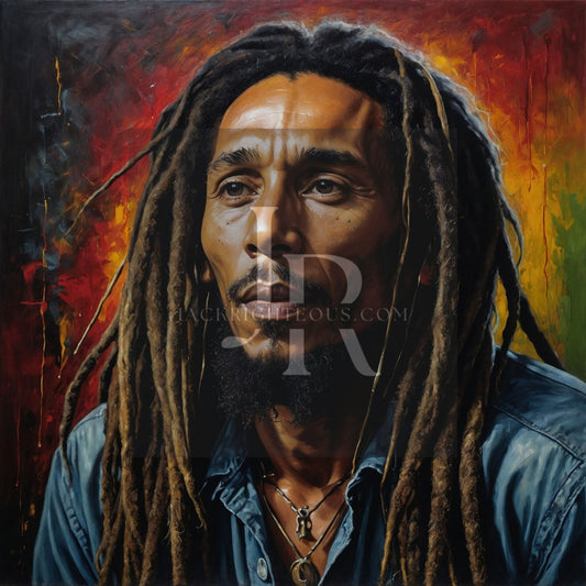Bob Marley Portrait Series: Iconic Reggae Legend Digital Art Downloads - Jack Righteous