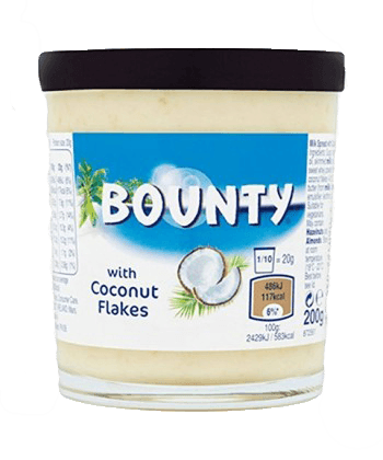 Bounty Spread With Coconut Flakes