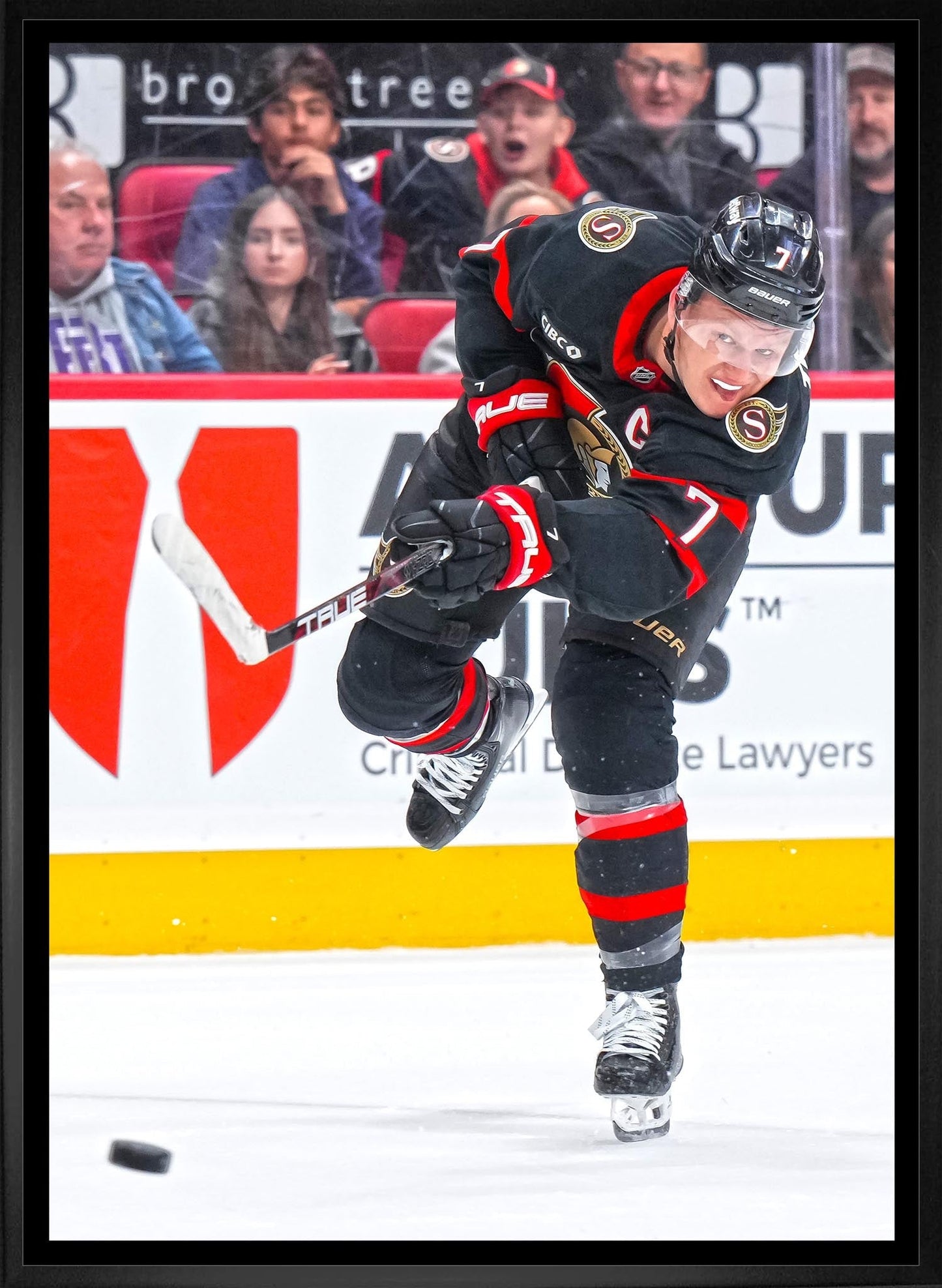 Brady Tkachuk 20x29 Framed Canvas Ottawa Senators - Jack Righteous