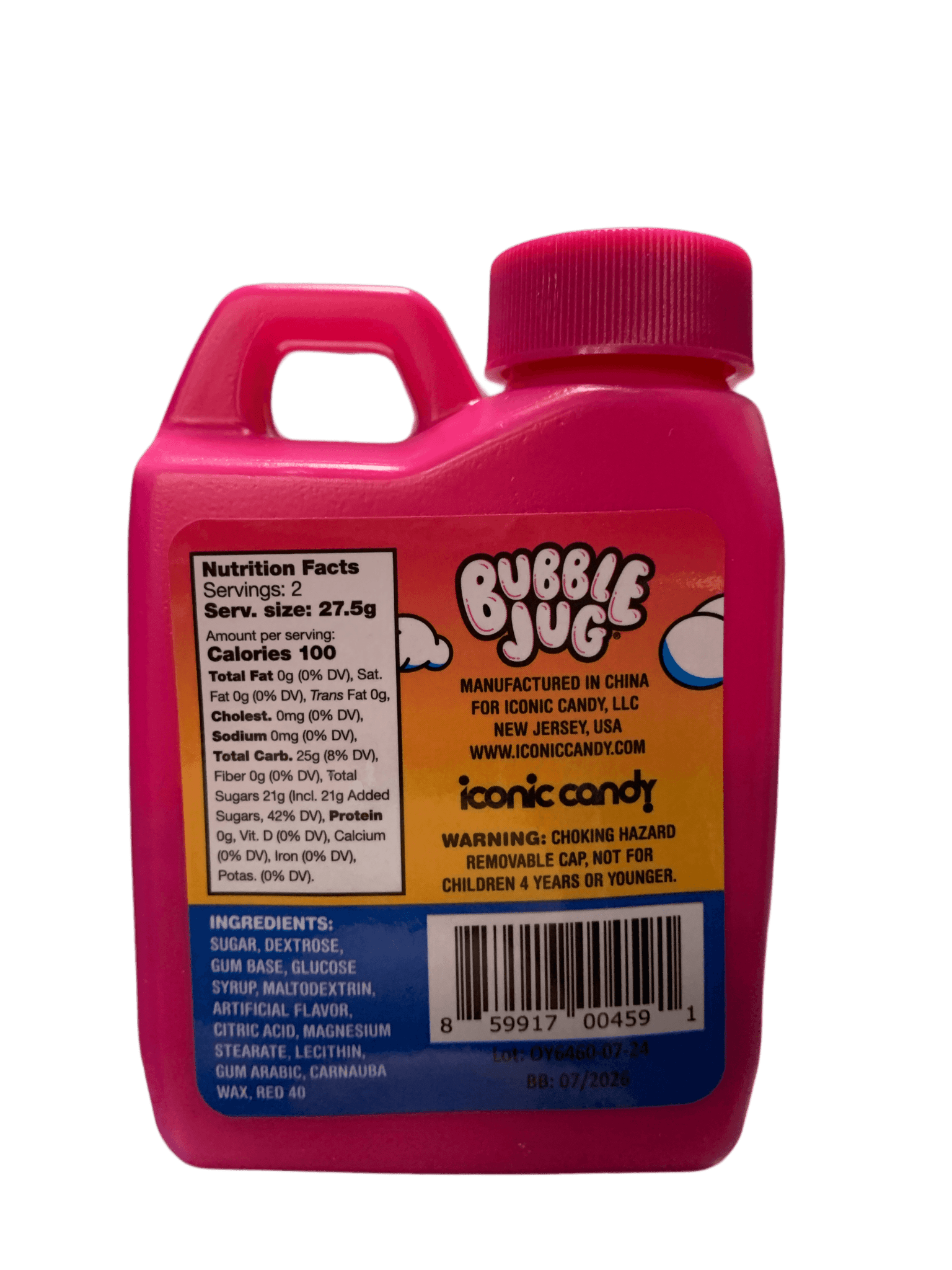 Bubble Jug Tropical Fruit Bubble Gum 27.5G - U.S Edition - Jack Righteous