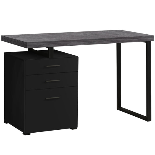 Bureau d'ordinateur moderne de couleur noir et gris (I 7411) - Jack Righteous