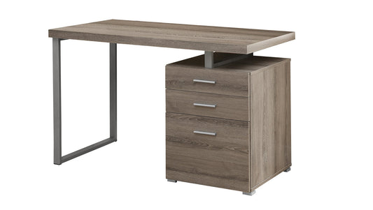 Bureau d'ordinateur moderne de couleur taupe foncé (I 7326) - Jack Righteous