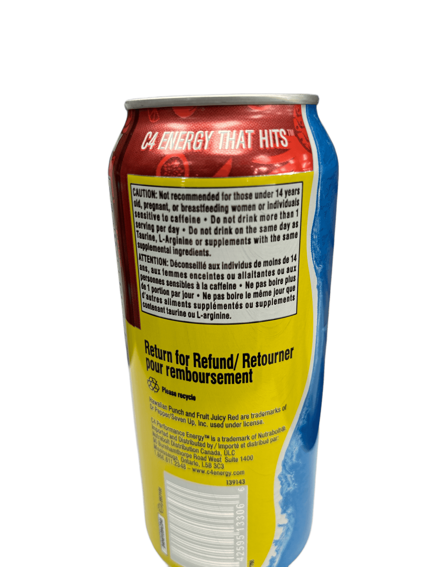 C4 Hawaiian Punch Fruit Juicy Red Energy Drink
