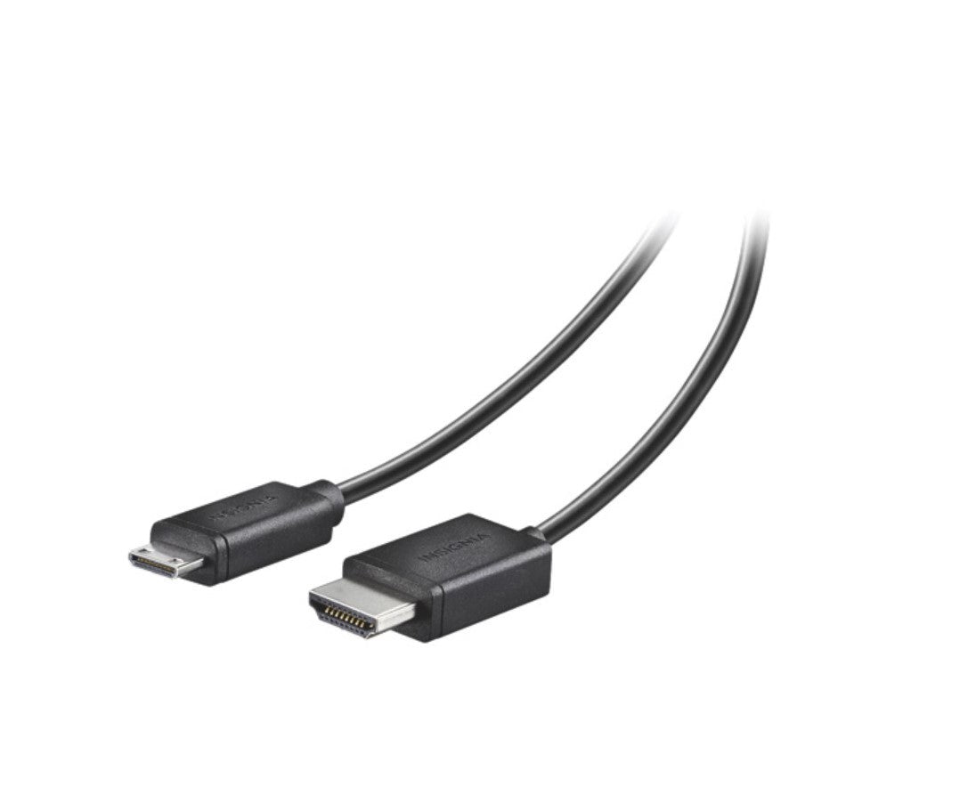 Câble HDMI A vers mini - HDMI de 1,22 m (4 pi) d'Insignia (NS - PG04502 - C) - Noir - Jack Righteous