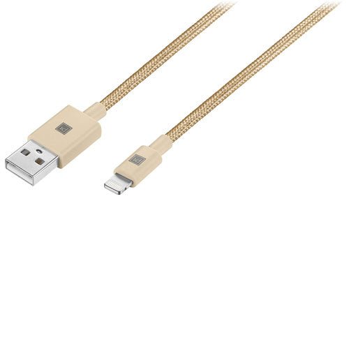 Câble Lightning tissé de 1,5 m (5 pi) de Platinum certifié MFi par Apple - Doré - Jack Righteous