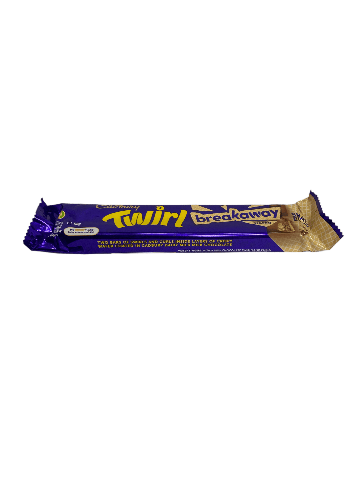 Cadbury Twirl Breakaway Wafer Share Pack 58G - Australian Edition - Jack Righteous