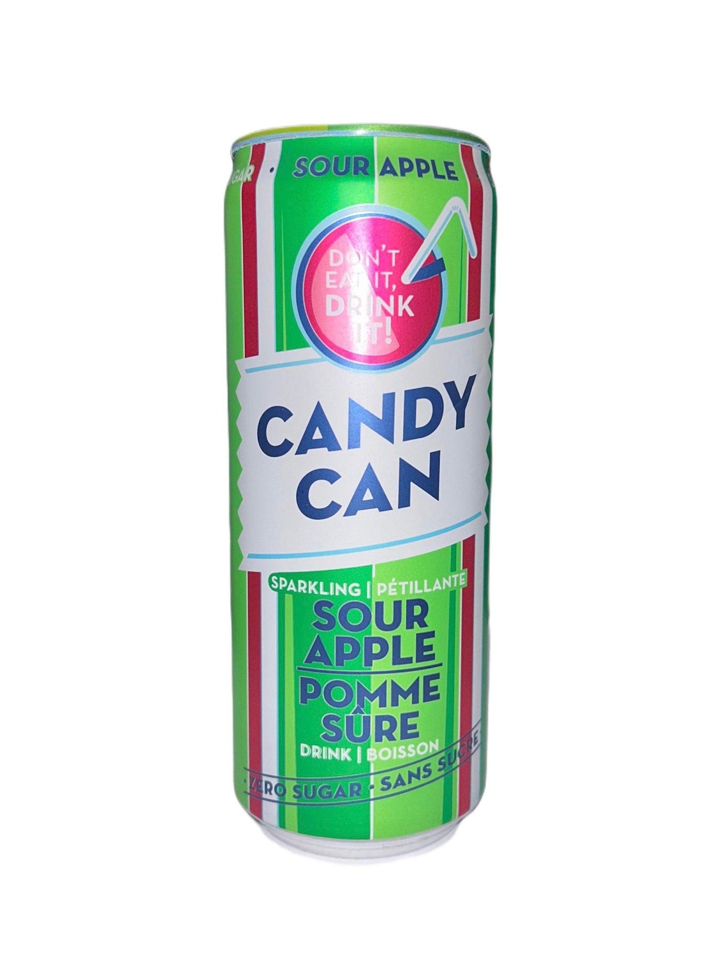 Candy Can Sparkling Sour Apple 330ML - Canadian Edition