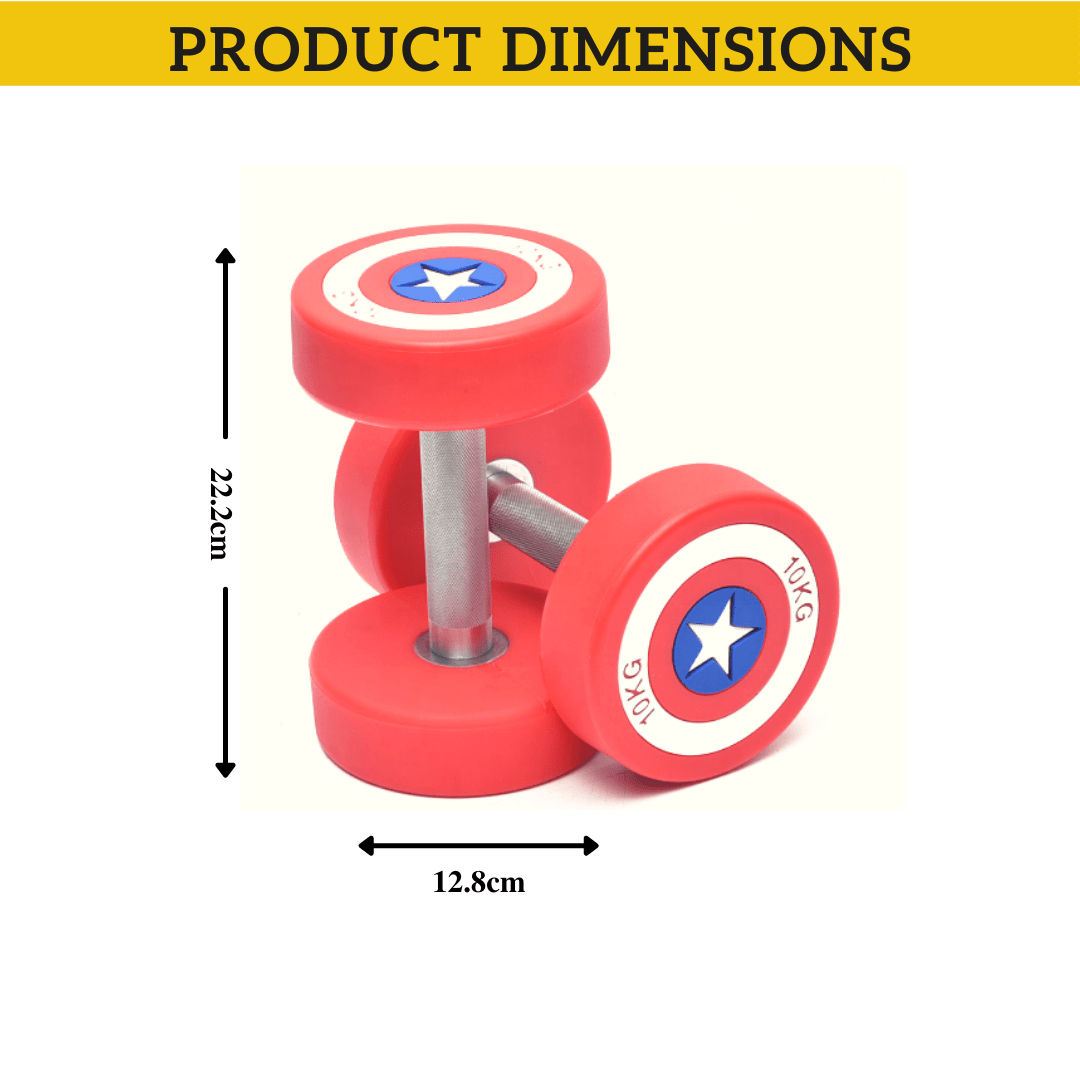 Captain America Dumbbells - Jack Righteous