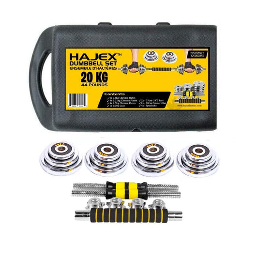 Cast Iron Adjustable Dumbbell Set with Barbell Bar Connector - Jack Righteous