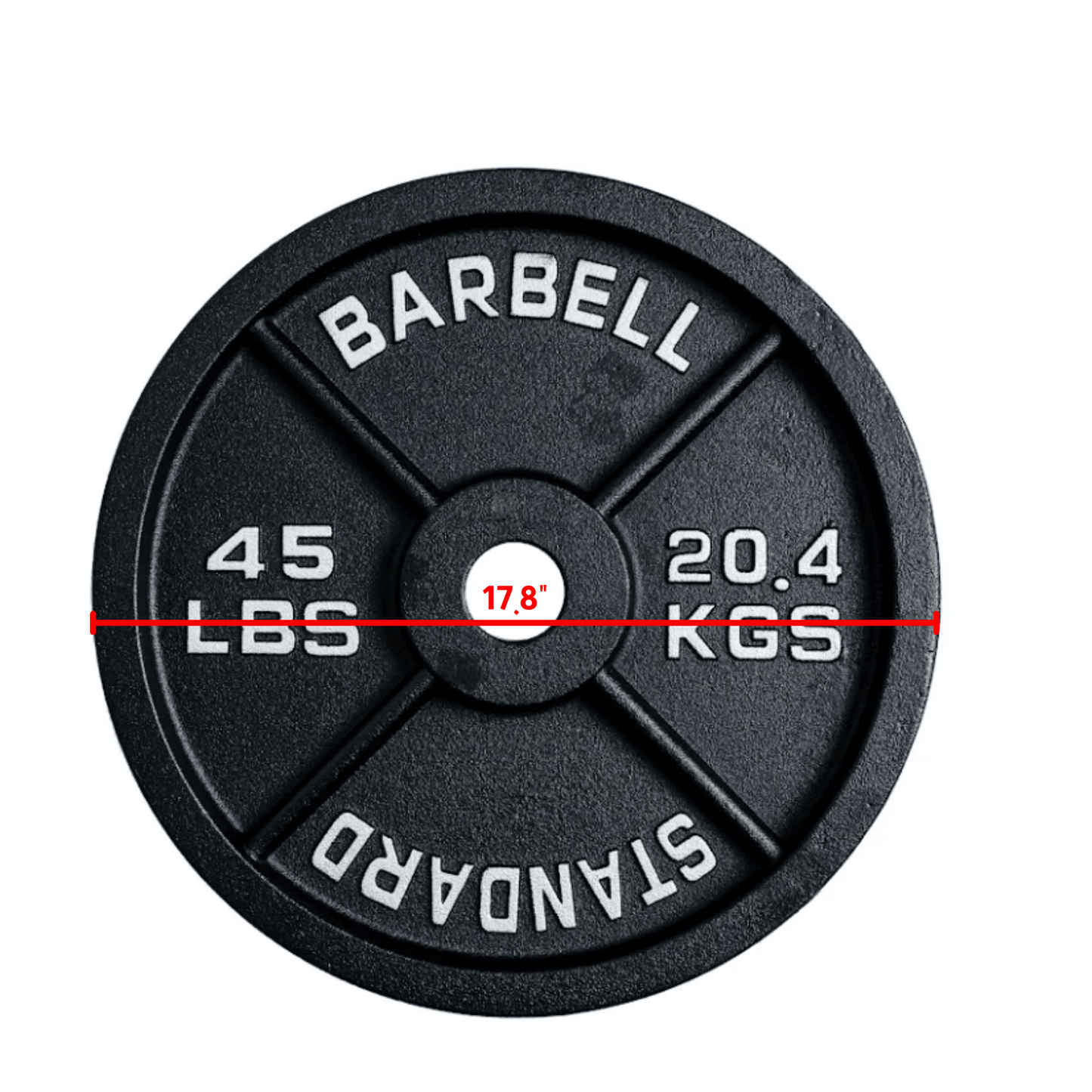 Cast Iron Weight Plates - Standard, Olympic in LBs, KGs - Jack Righteous