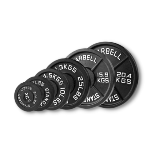 Cast Iron Weight Plates - Standard, Olympic in LBs, KGs - Jack Righteous