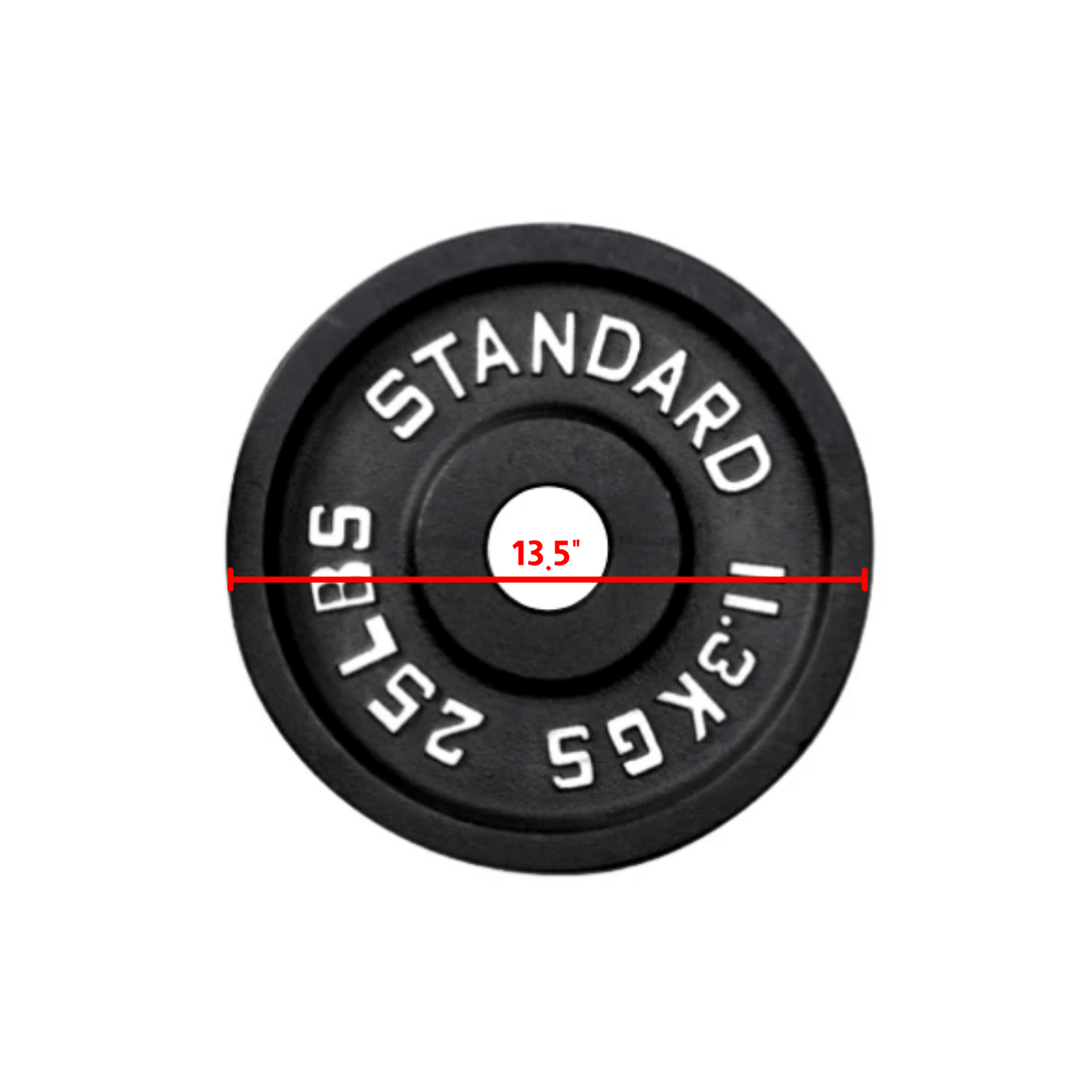 Cast Iron Weight Plates - Standard, Olympic in LBs, KGs - Jack Righteous