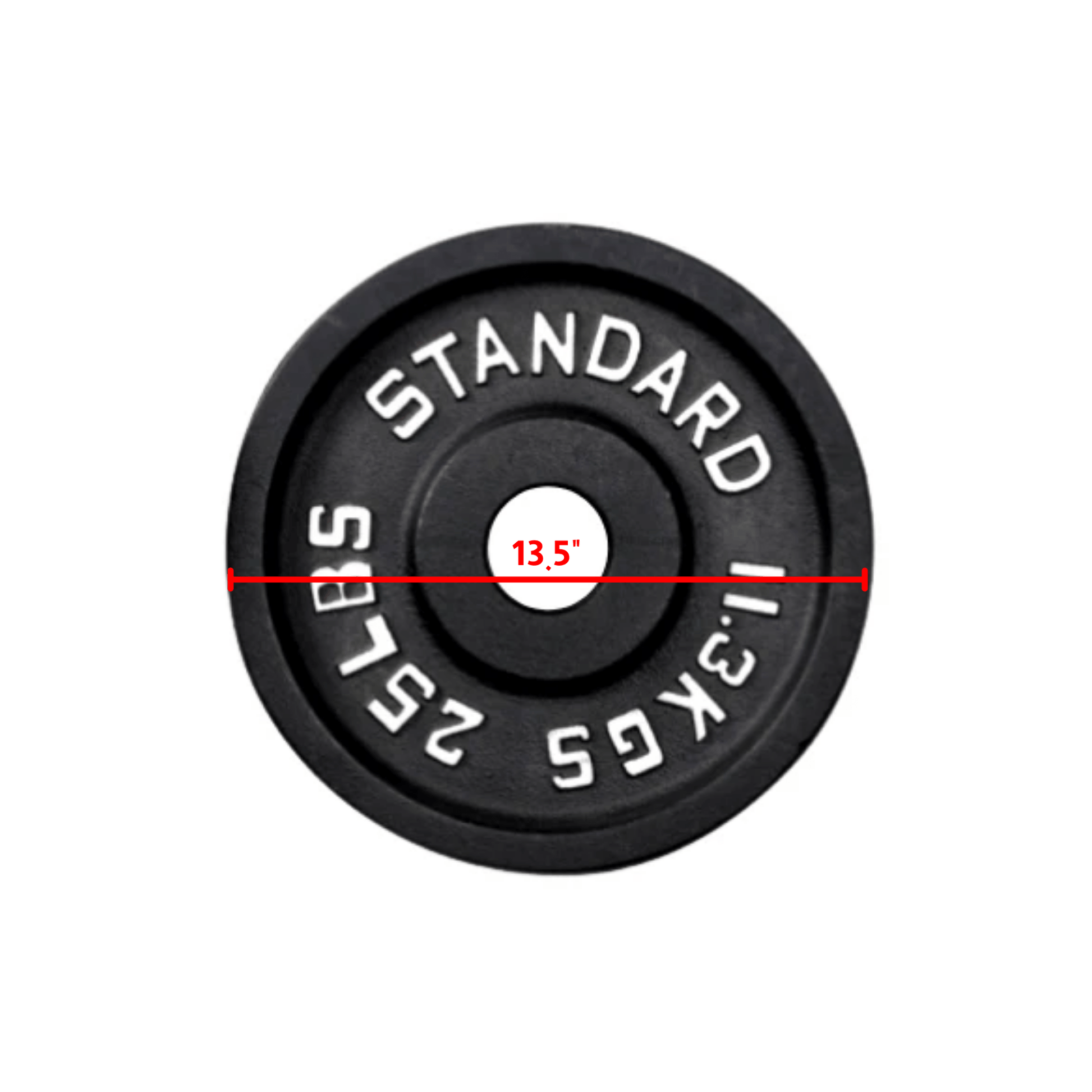 Cast Iron Weight Plates - Standard, Olympic in LBs, KGs - Jack Righteous