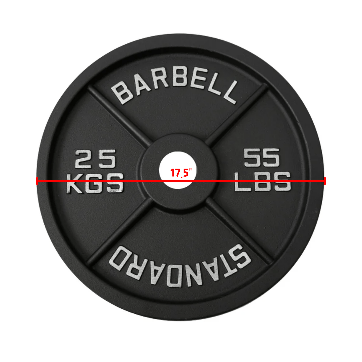 Cast Iron Weight Plates - Standard, Olympic in LBs, KGs - Jack Righteous