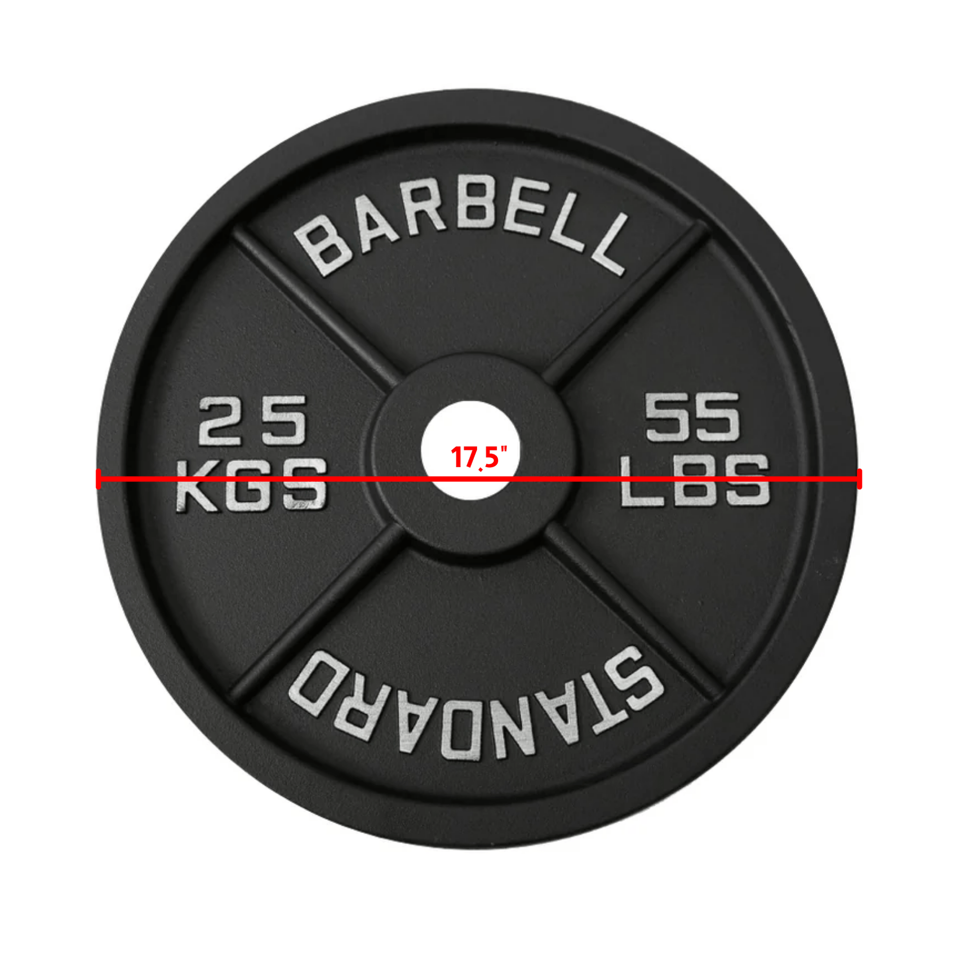 Cast Iron Weight Plates - Standard, Olympic in LBs, KGs - Jack Righteous