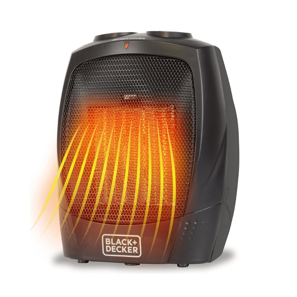 Chauffage d'appoint portable BLACK+DECKER 1500 W avec poignée pour un transport facile - Jack Righteous