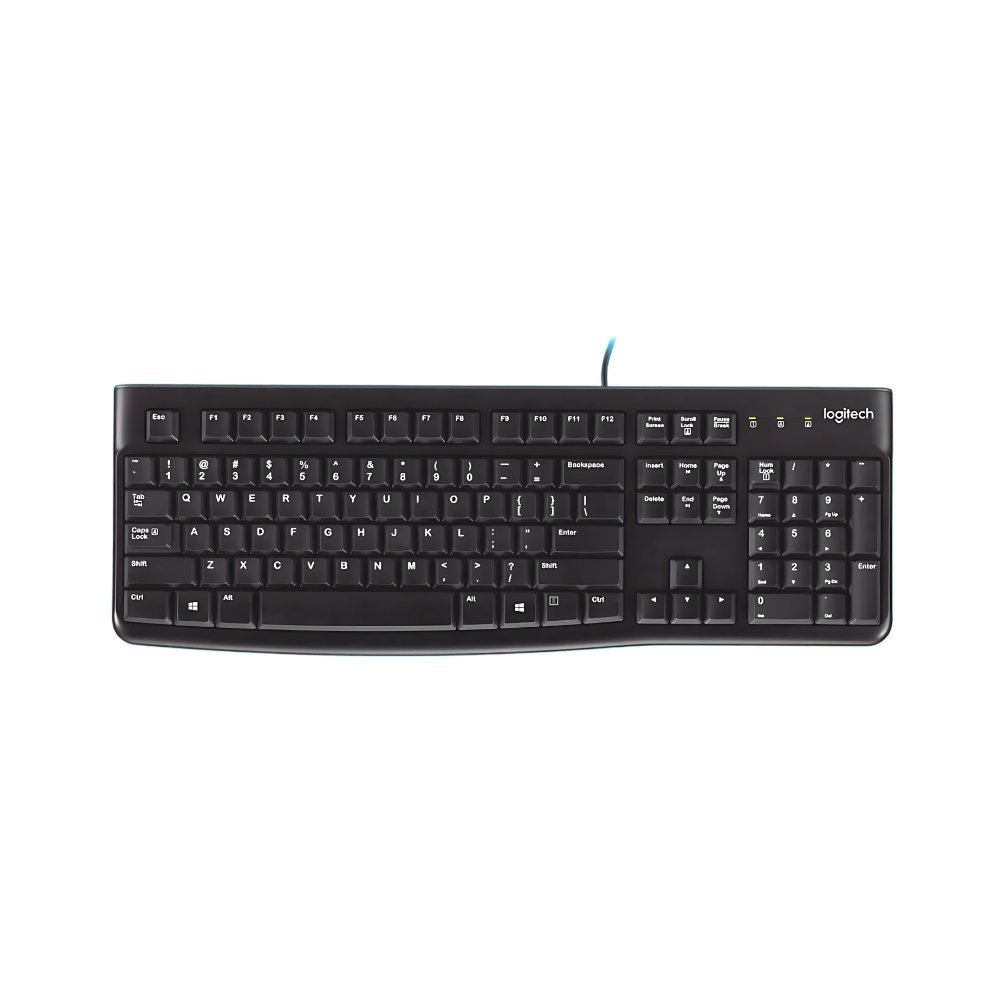 Clavier filaire Logitech pour Windows, Noir (K120) - Jack Righteous
