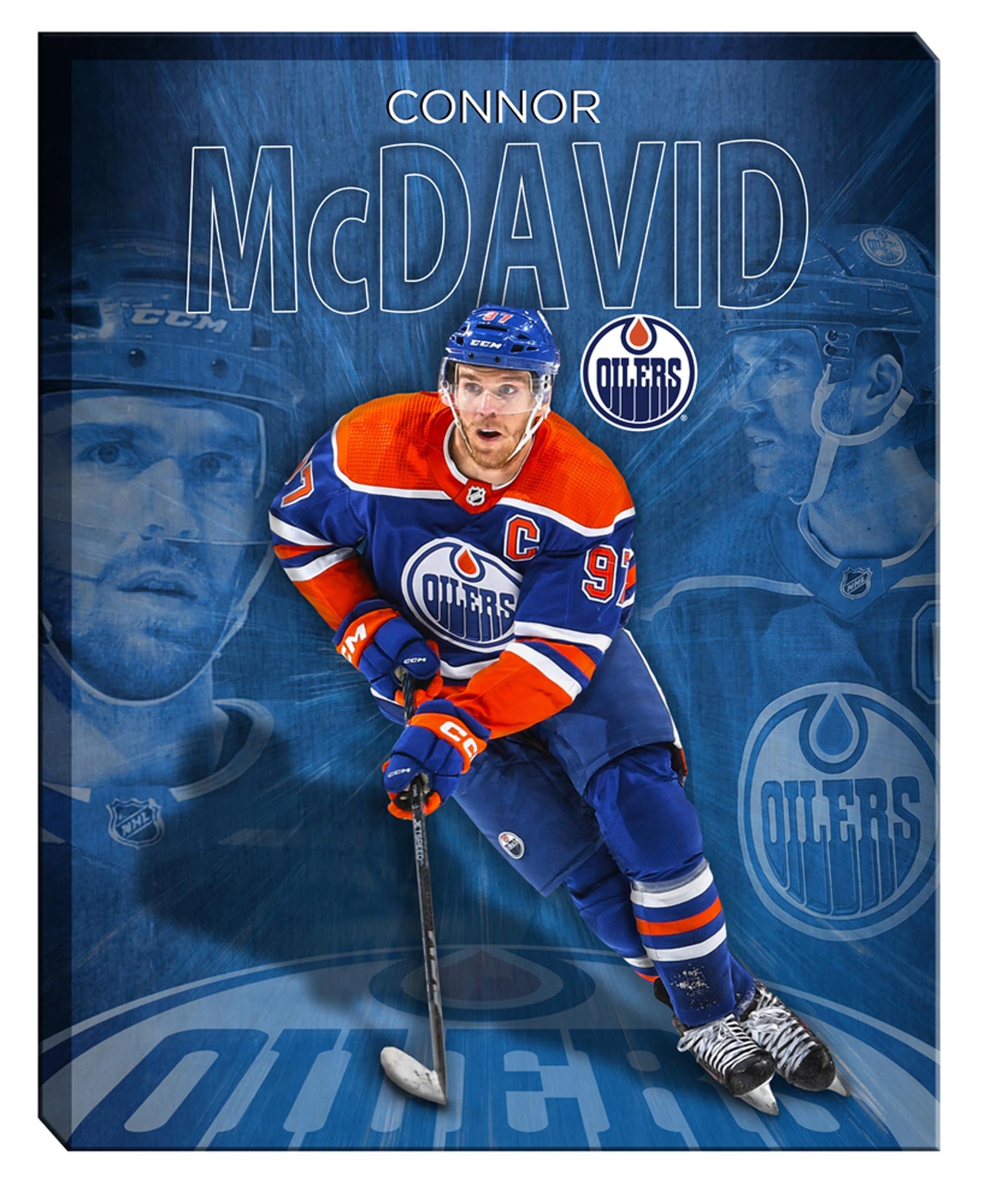 Connor McDavid 16x20 Canvas Collage Oilers - V - Jack Righteous