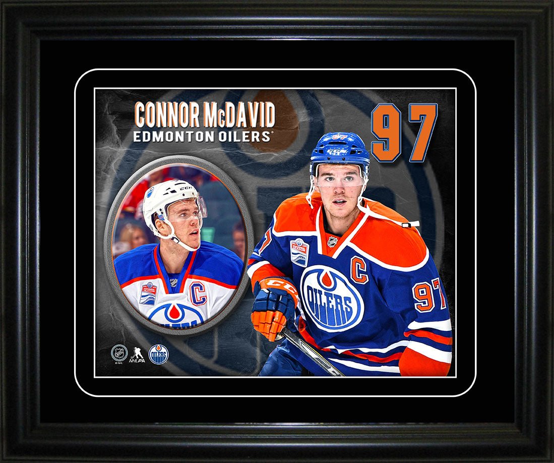 Connor McDavid Edmonton Oilers Captain Portrait Frame - Jack Righteous