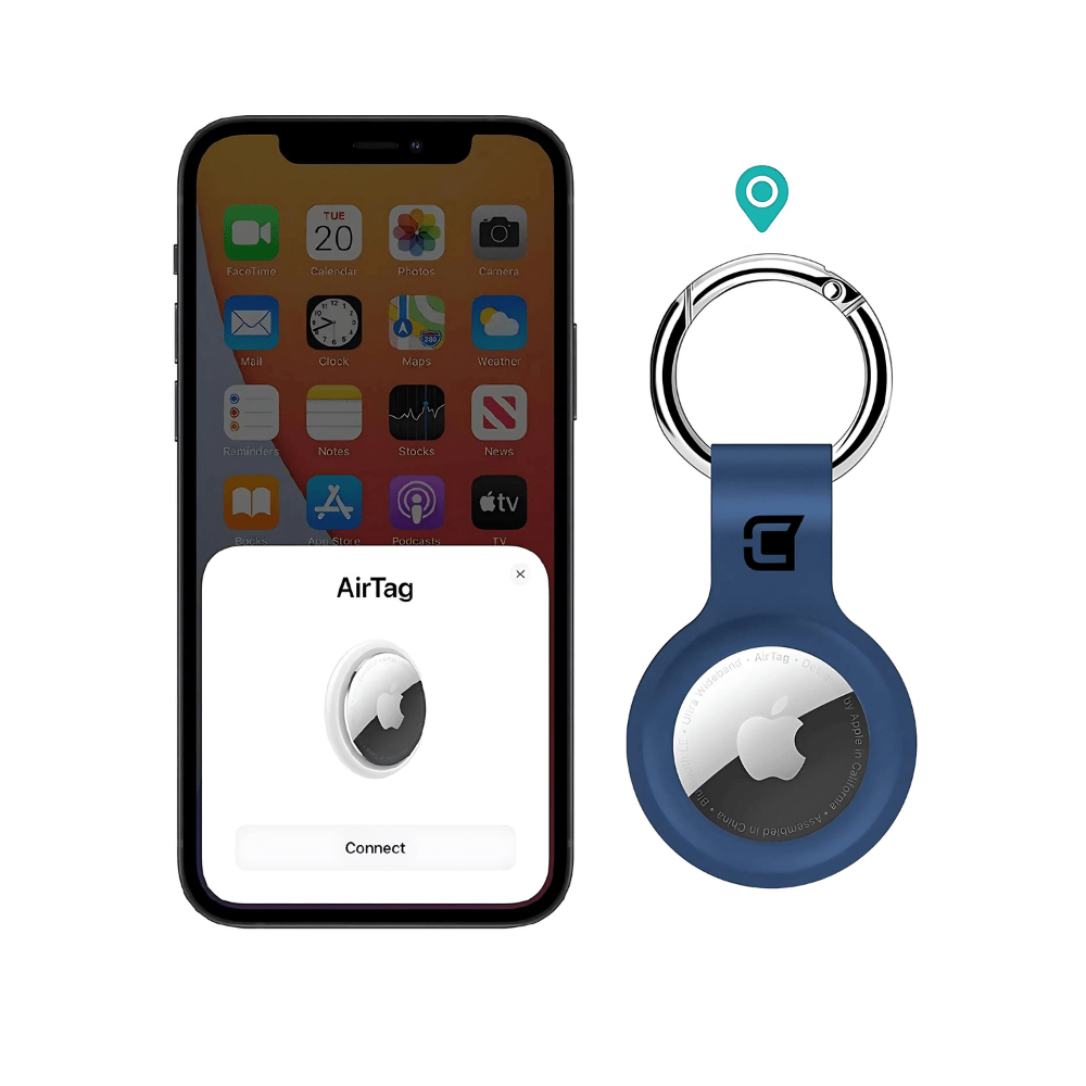 Coque en silicone pour Apple AirTag avec porte - clés (lot de 4) - Jack Righteous