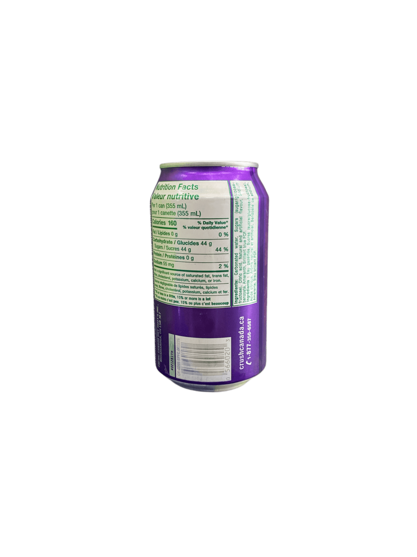 Crush Grape Soda Can 355ML - Jack Righteous