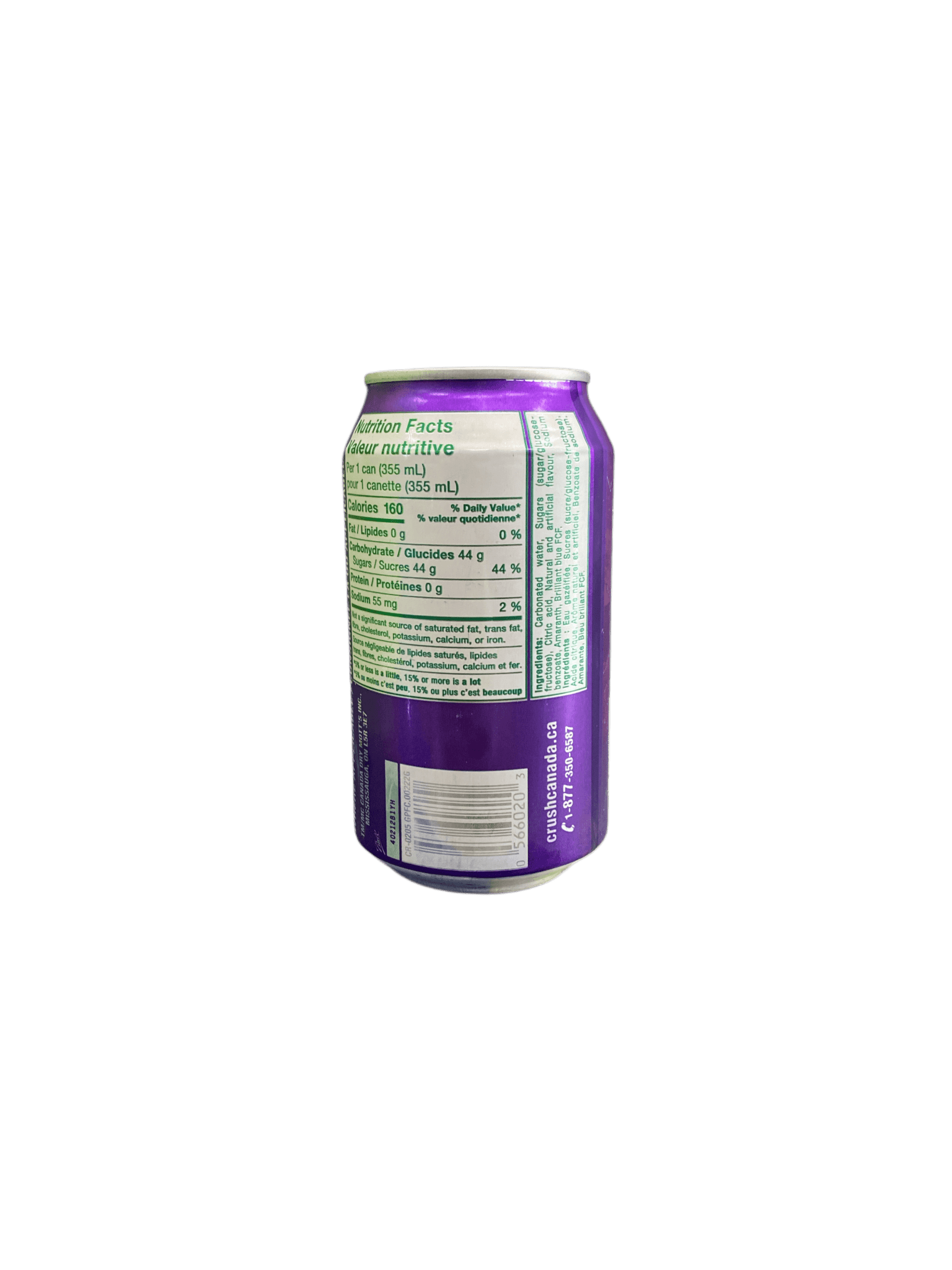 Crush Grape Soda Can 355ML - Jack Righteous