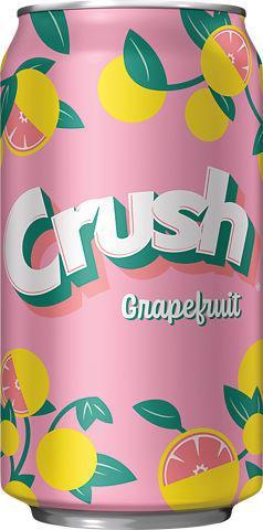 Crush Grapefruit Soda Can 355mL
