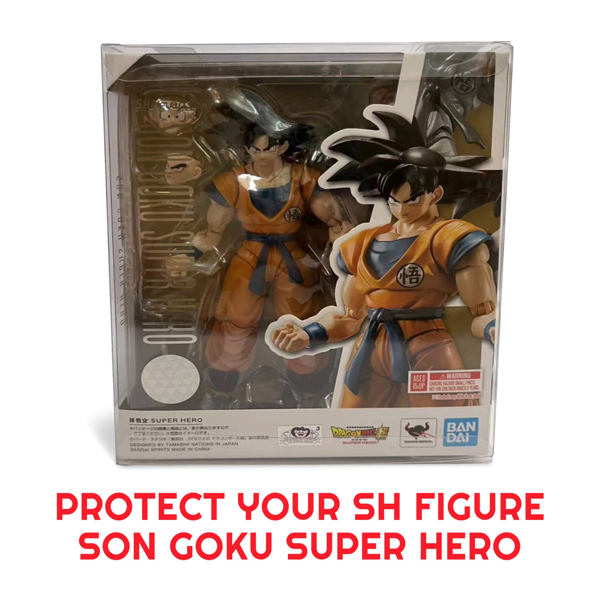 Display Case Protector for SH Figure Son Goku Super Hero PET Protector Pack of 10 - Jack Righteous