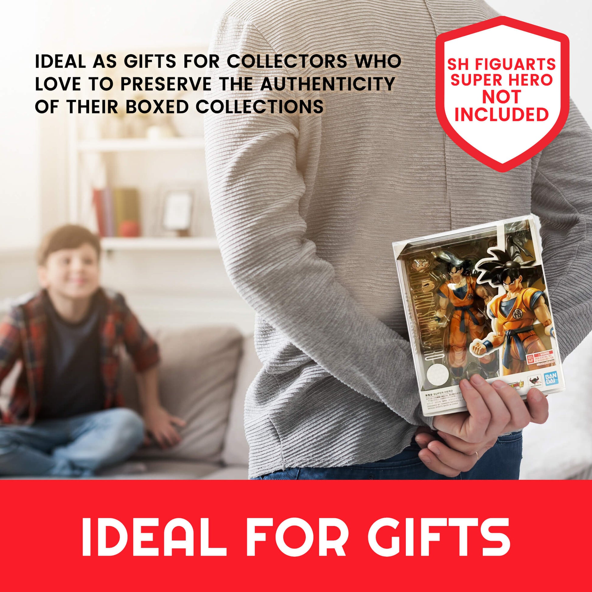 Display Case Protector for SH Figure Son Goku Super Hero PET Protector Pack of 10 - Jack Righteous