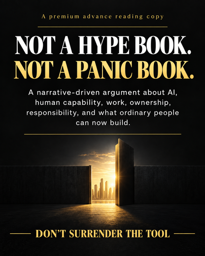 Don’t Surrender the Tool — not a hype book, not a panic book
