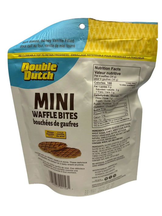 Double Dutch Mini Waffle Bites Honey Vanilla 160G - Jack Righteous