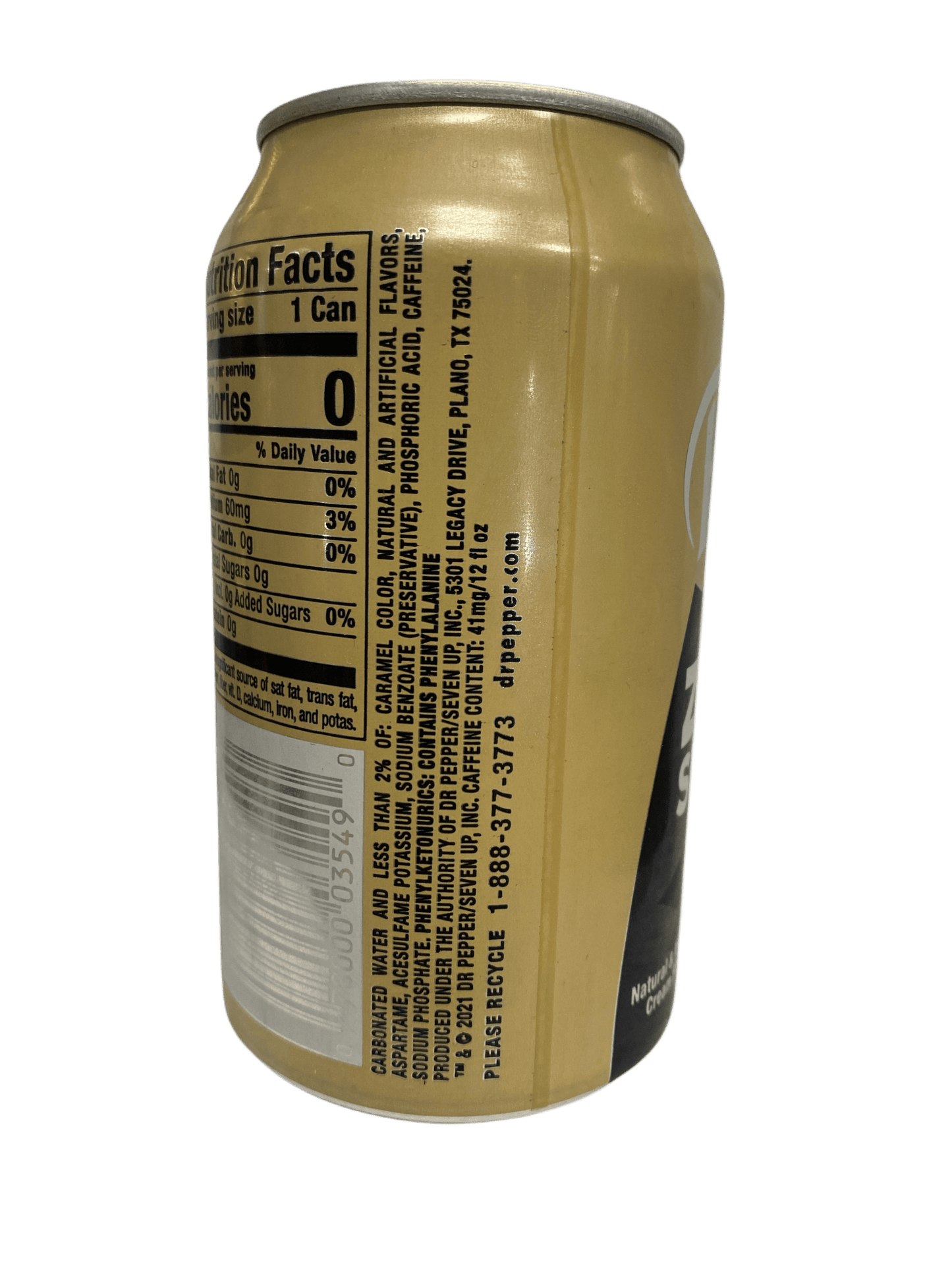 Dr. Pepper & Cream Soda Zero Sugar 12OZ - U.S Edition - Jack Righteous