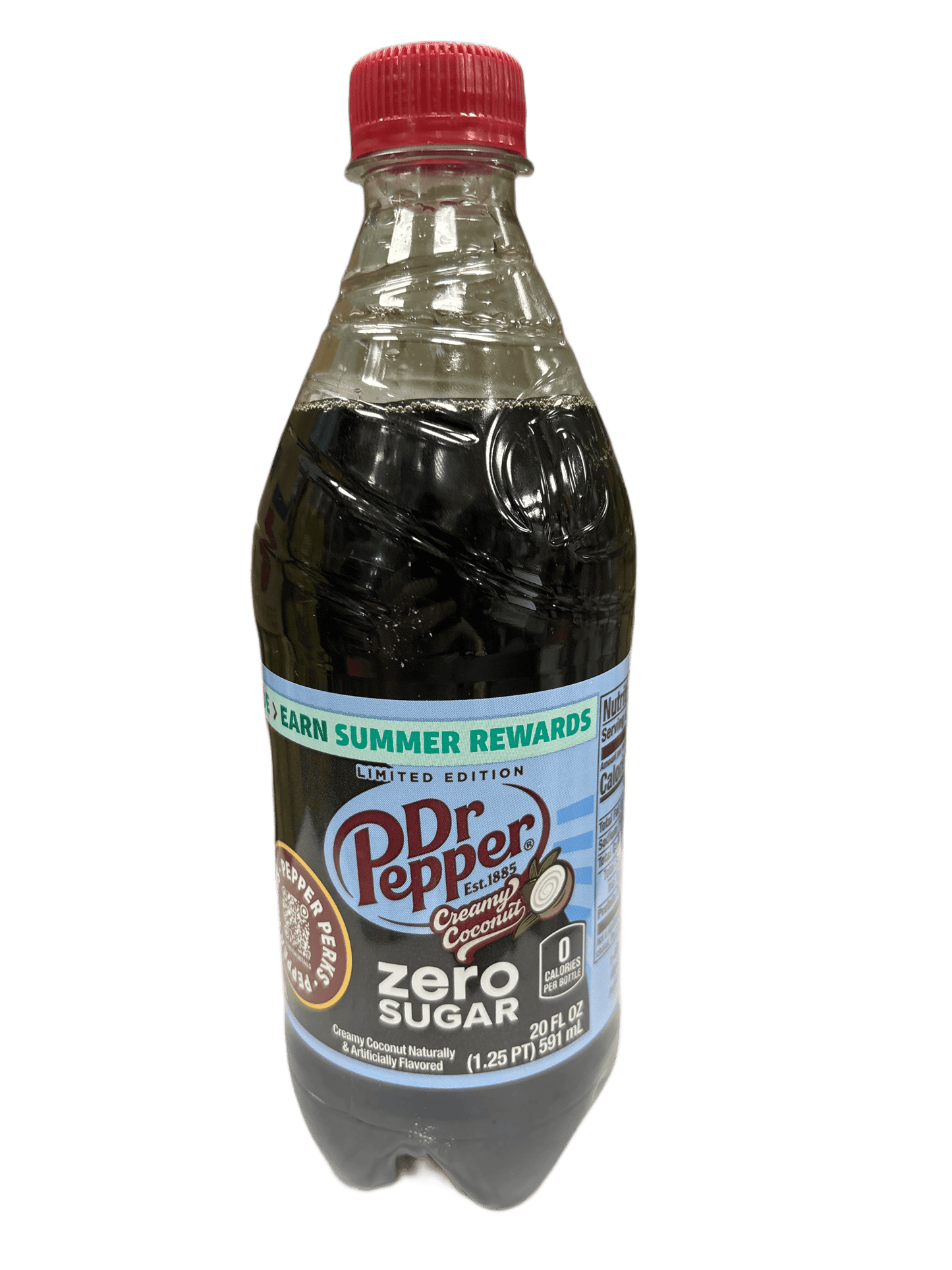 Dr. Pepper Creamy Coconut Zero Sugar Bottle 591ML