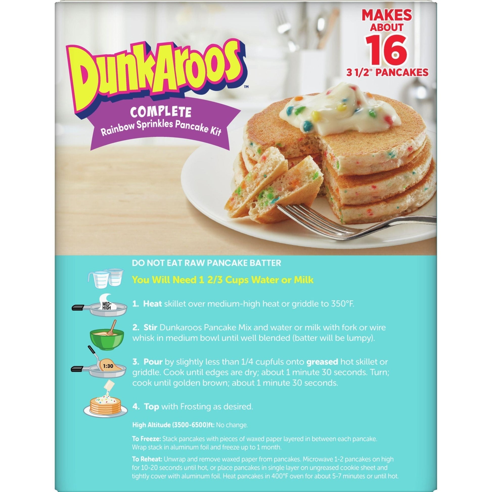 Dunkaroos Complete Rainbow Sprinkles Pancake Kit - Jack Righteous
