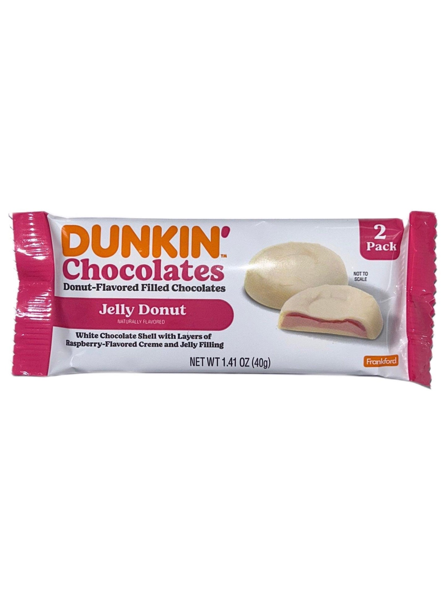 Dunkin' Chocolates Donut Flavored Jelly Donuts 2 Pack