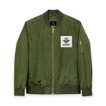 Embroidered Bomber Jacket - BEE RIGHTEOUS Design - Jack Righteous