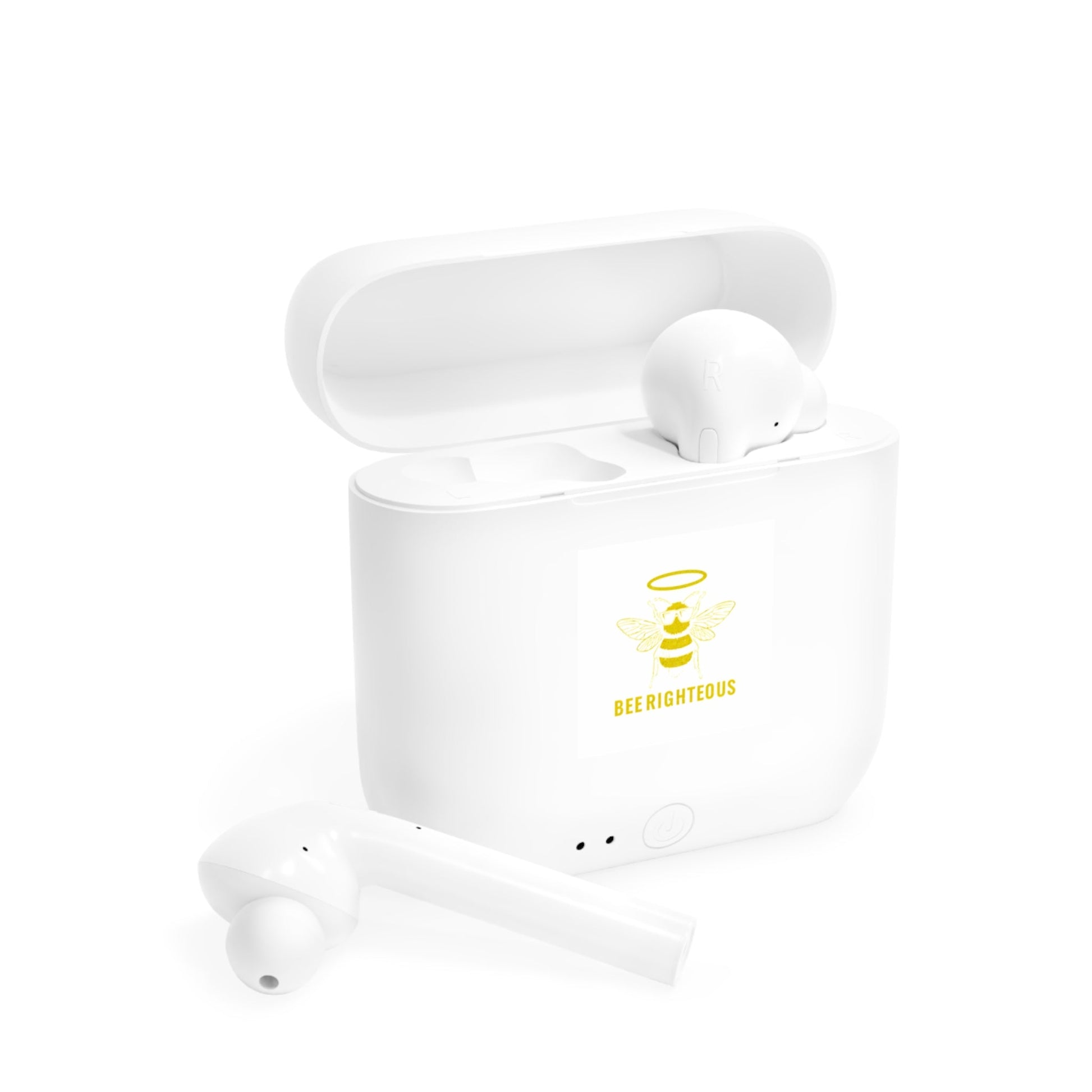 Essos Wireless Earbuds - Bee Righted Jewelry Case, Bluetooth Earbuds, Tech Gift, Music Lover Accessories, Unique Earbud Holder - Jack Righteous