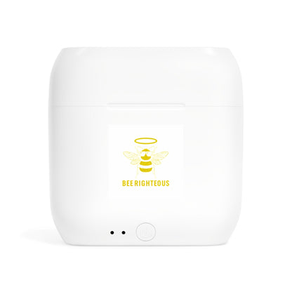 Essos Wireless Earbuds - Bee Righted Jewelry Case, Bluetooth Earbuds, Tech Gift, Music Lover Accessories, Unique Earbud Holder - Jack Righteous